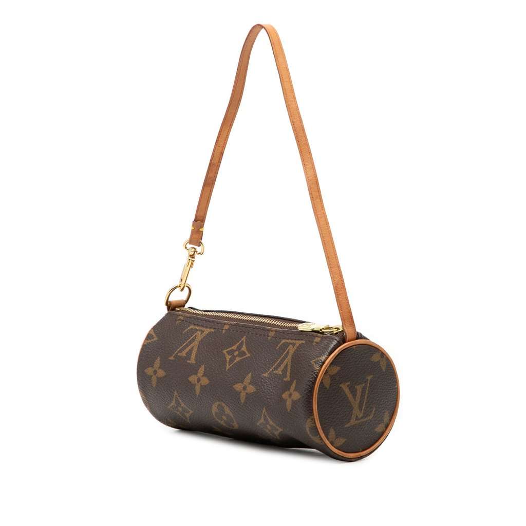 Louis Vuitton Monogram Papillon Pochette Brown Very good - Back View