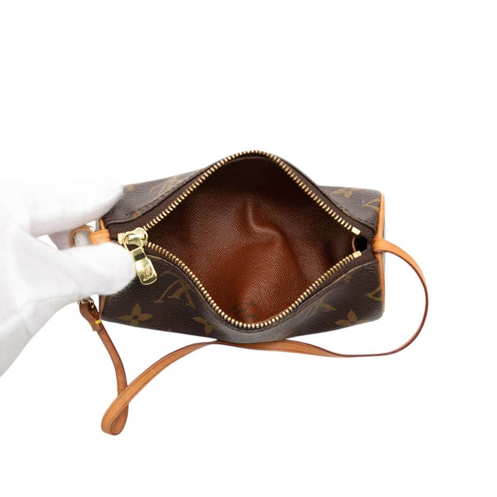 Louis Vuitton Monogram Papillon Pochette Brown Very good - Model View