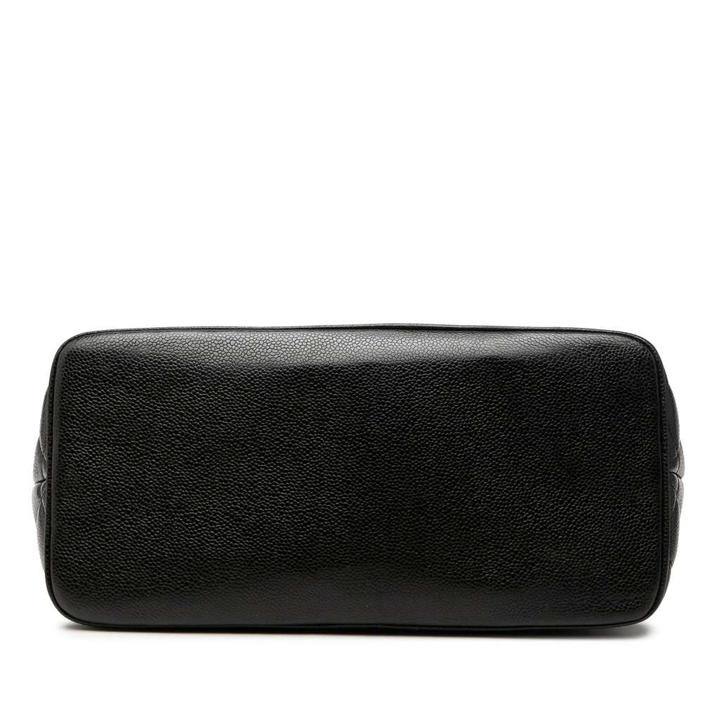 Chanel Caviar Medallion Tote Black Leather Very good - Inside View