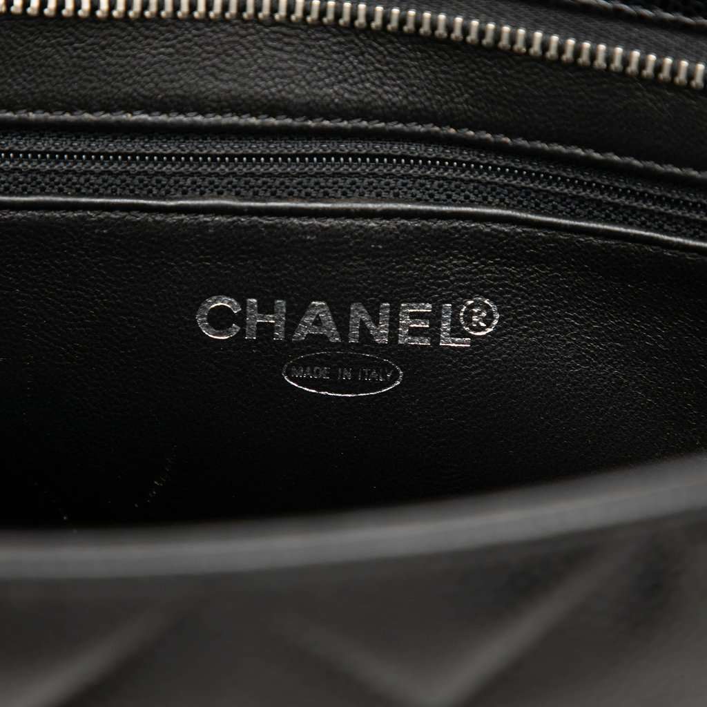 Chanel Caviar Medallion Tote Black Leather Very good - Box View
