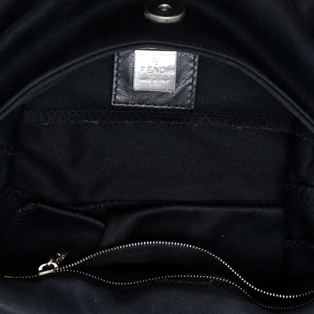 Fendi Cotton FF Shoulder Bag Black Very good condition - Model View