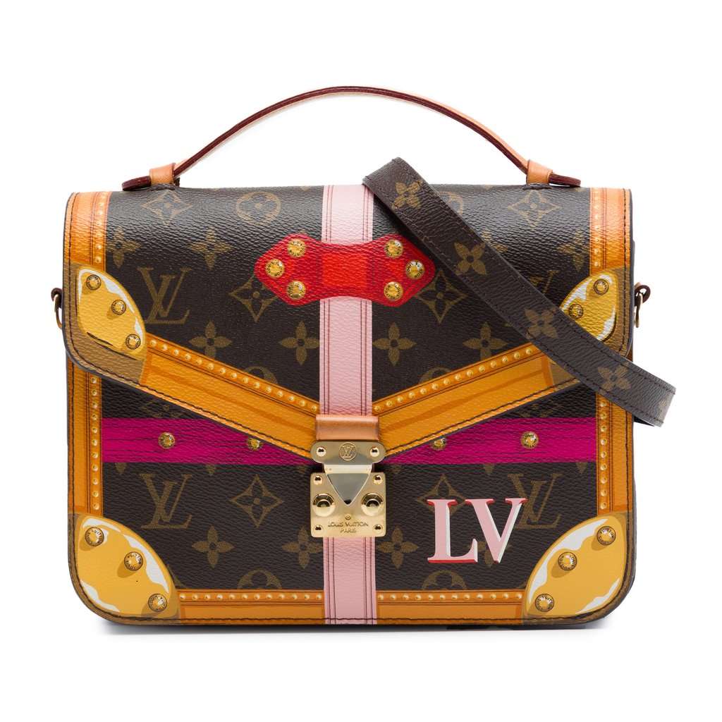 Louis Vuitton Monogram Summer Trunks Pochette Metis Brown Very good - Front View