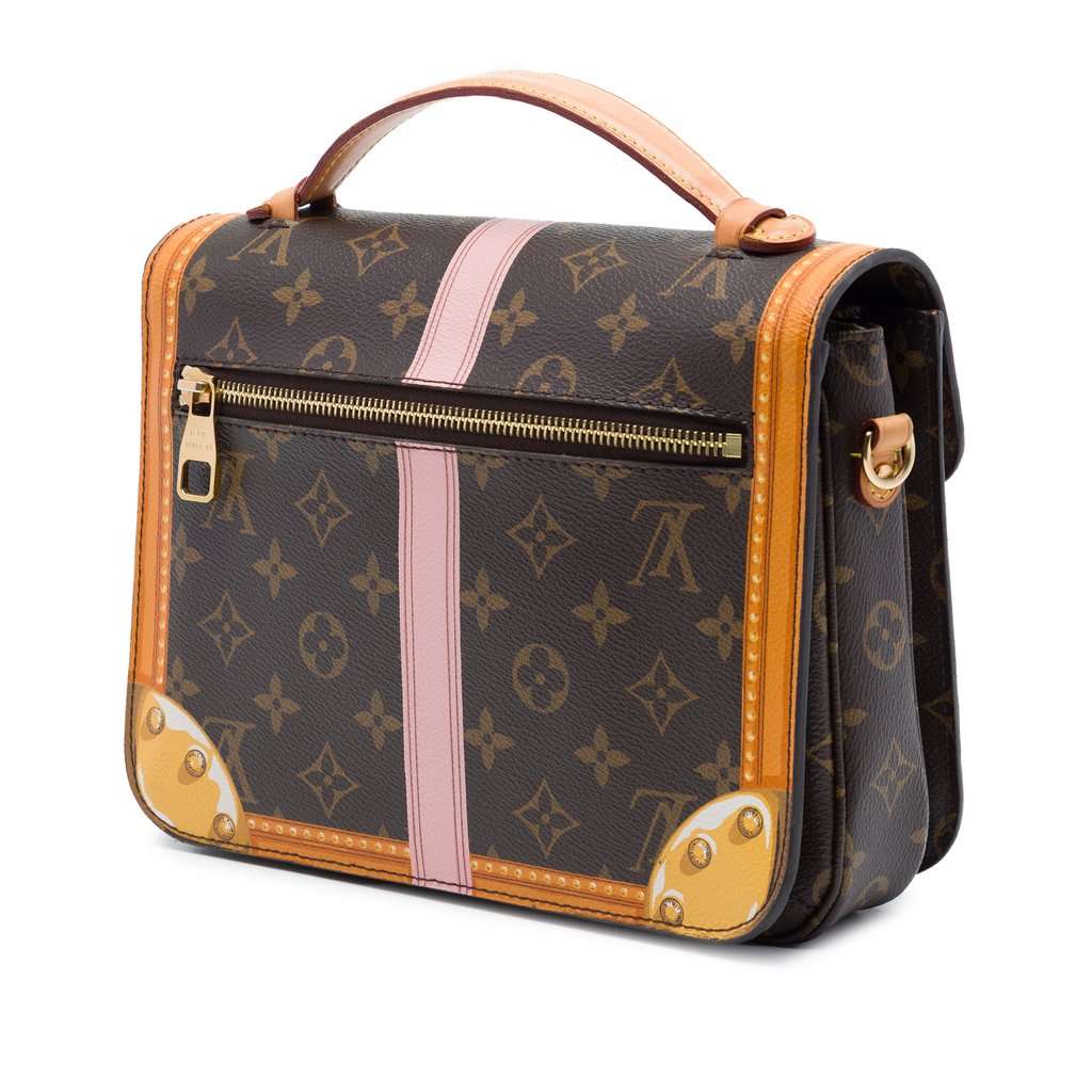 Louis Vuitton Monogram Summer Trunks Pochette Metis Brown Very good - Back View