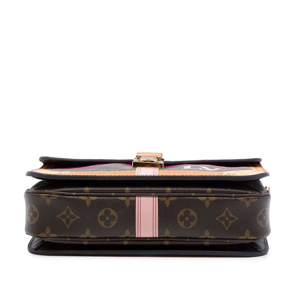 Louis Vuitton Monogram Summer Trunks Pochette Metis Brown Very good - Inside View