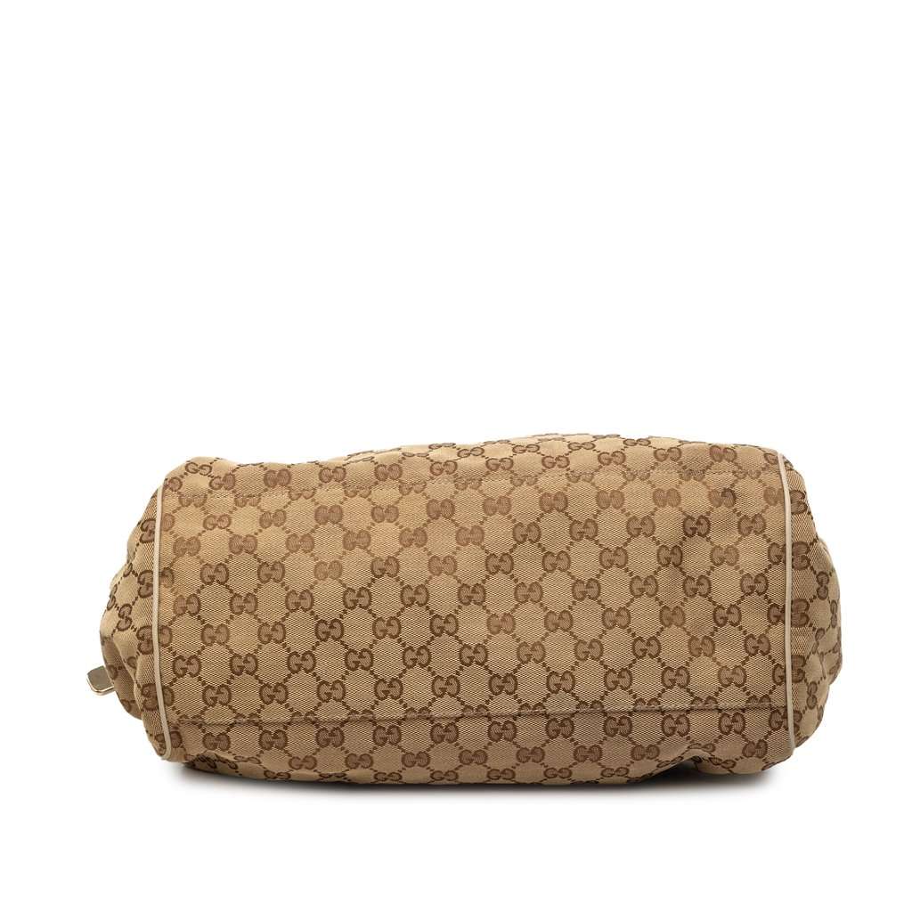 Gucci GG Canvas Sukey Satchel Beige Very good - Inside View
