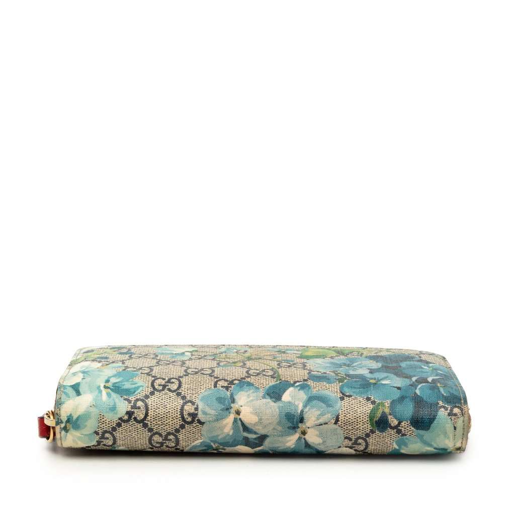 Gucci GG Supreme Blooms Zip Around Continental Wallet Beige Very good - Inside View