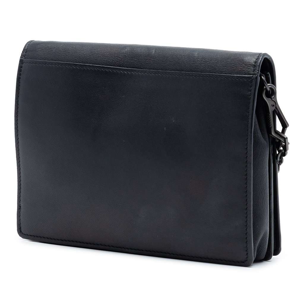Bottega Veneta Leather Studded Wallet on Chain Black Leather Very good condition - Back View