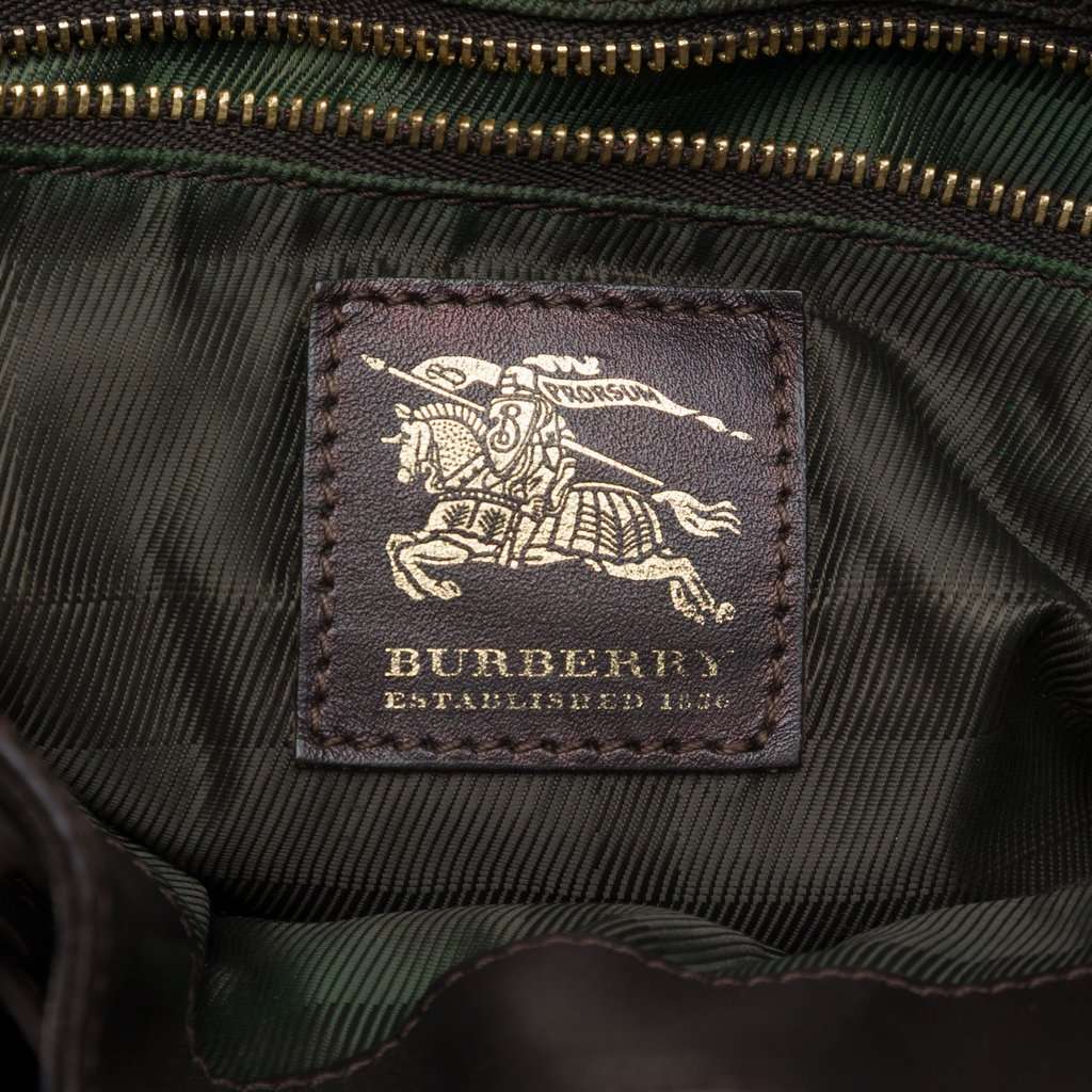 Burberry Baby Quilted Leather Beaton Handbag Brown Leather Very good condition - Box View