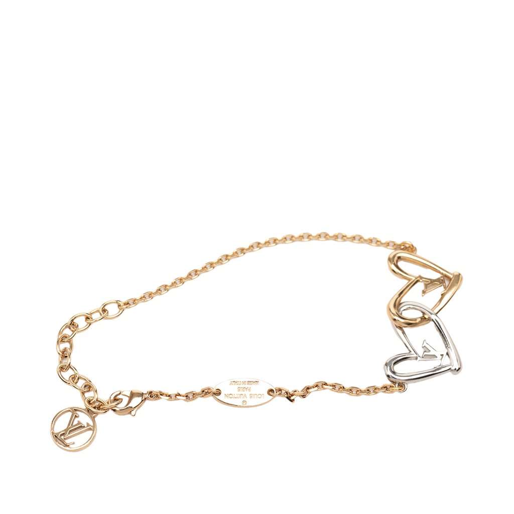 Louis Vuitton Gold Plated and Brass Fall in Love Bracelet Gold Metal Very good condition - Box View