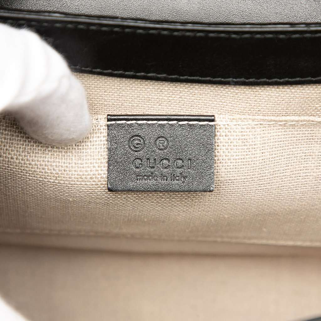 Gucci Medium Microguccissima Emily Shoulder Bag Black Leather Very good - Box View