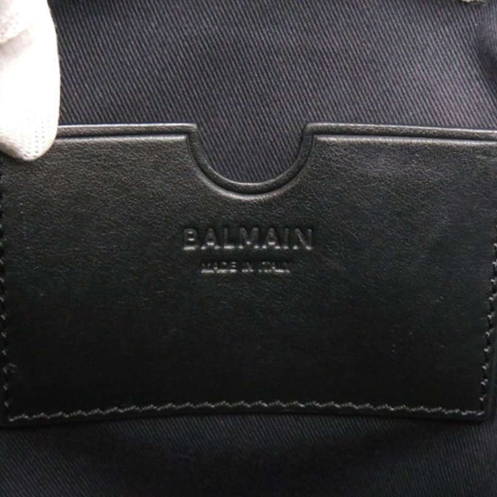 Balmain Canvas B Army 24 Shopping Satchel Brown Very good condition - Box View