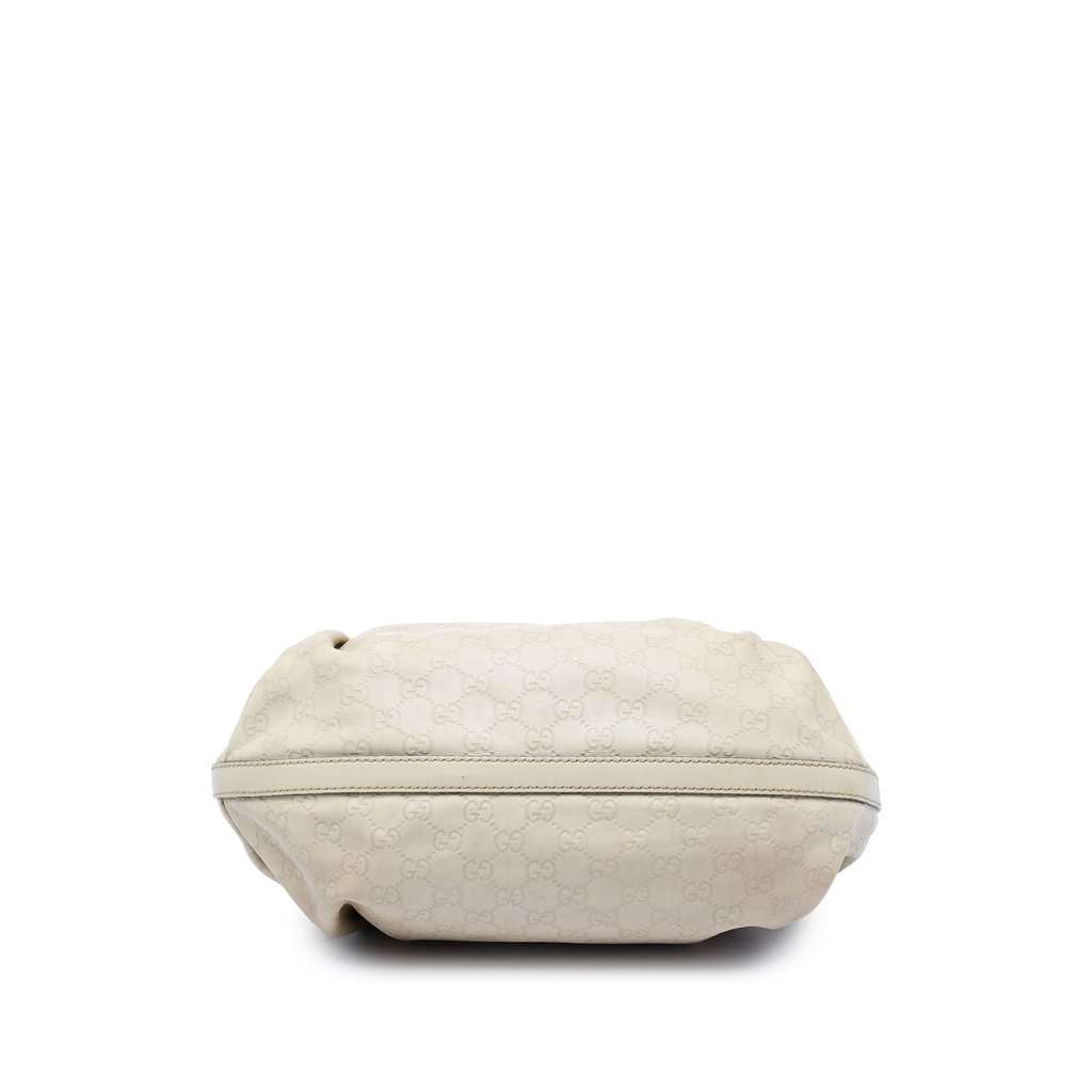 Gucci Guccissima Scarlett Tote White Leather Good - Inside View