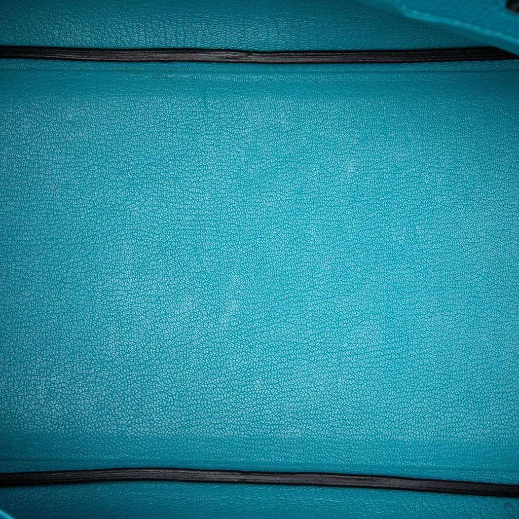 Hermès Clemence Birkin Retourne 35 Blue Leather Very good condition - Model View