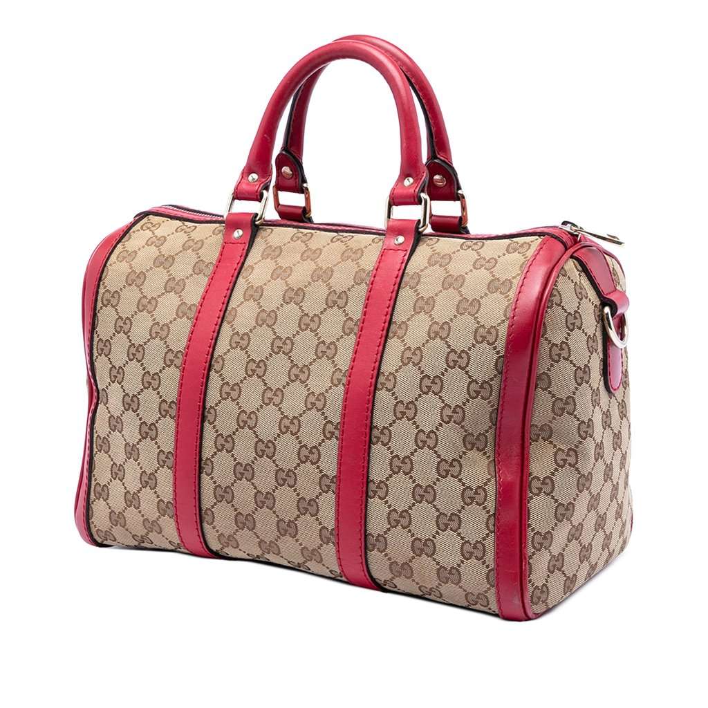 Gucci Medium GG Canvas Joy Boston Bag Beige Very good condition - Back View