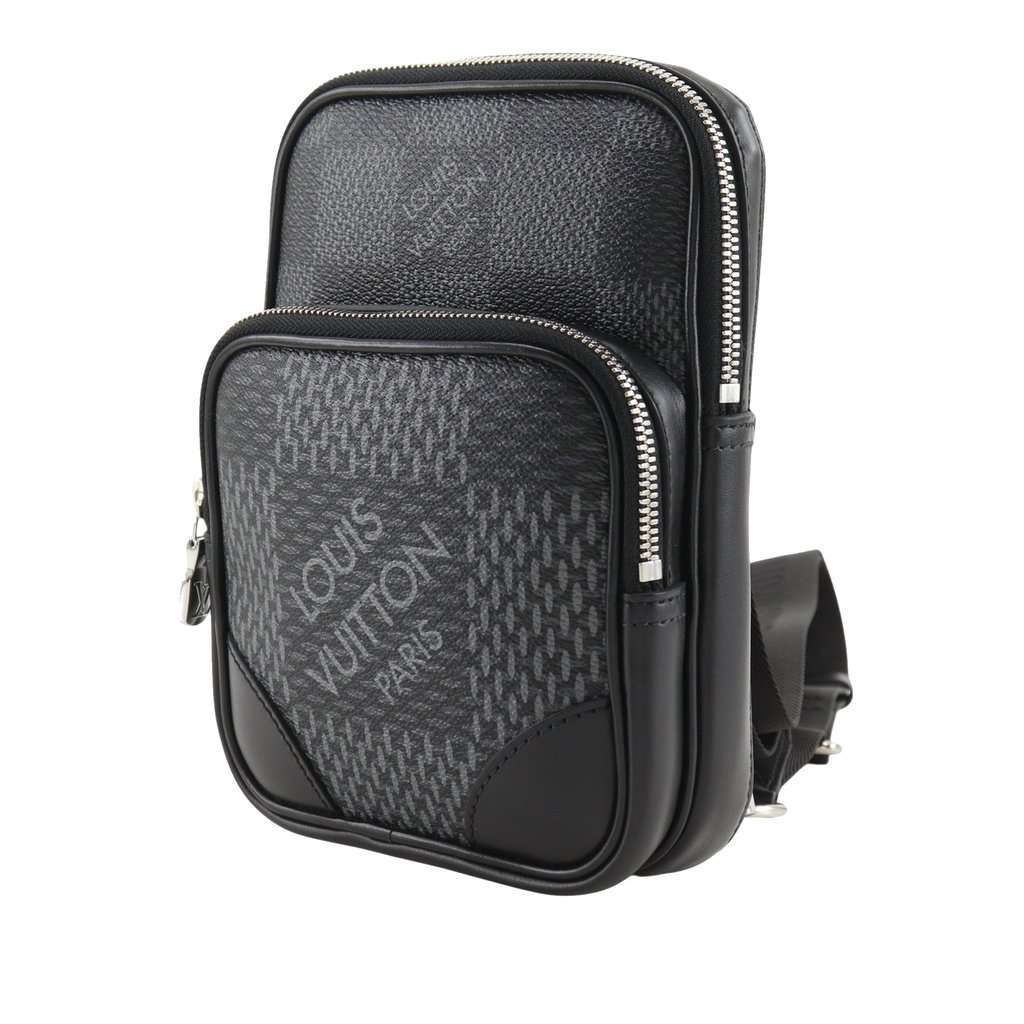 Louis Vuitton Damier Graphite 3D Amazone Sling Bag Black Very good condition - Back View