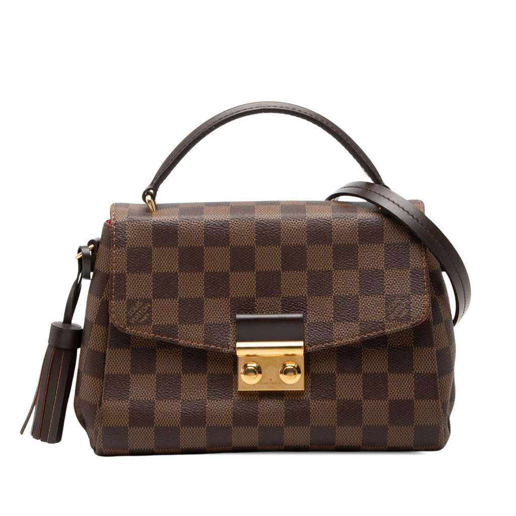 Louis Vuitton Damier Ebene Croisette Brown Very good - Front View