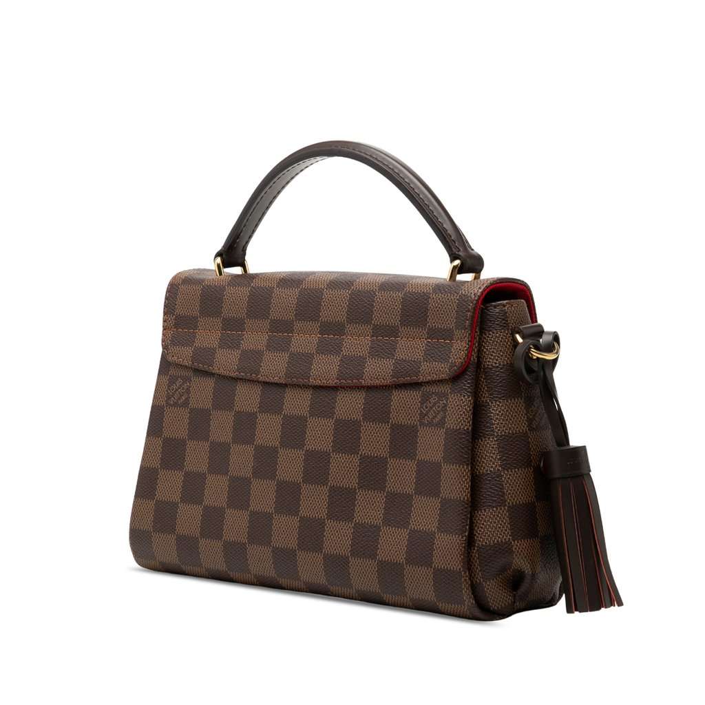 Louis Vuitton Damier Ebene Croisette Brown Very good - Back View