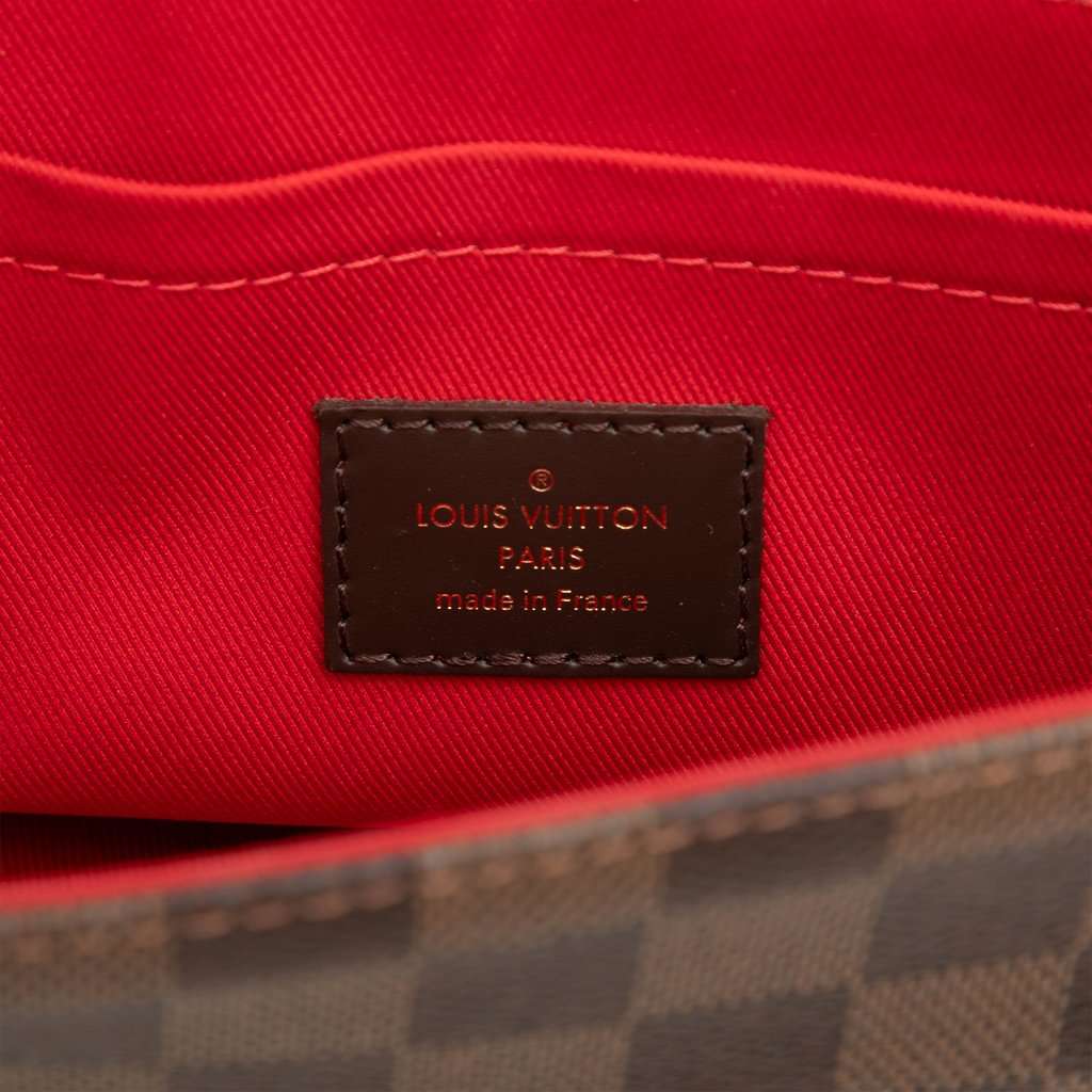Louis Vuitton Damier Ebene Croisette Brown Very good - Box View