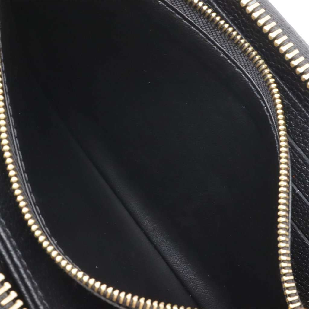 Louis Vuitton Monogram Empreinte Zippy Long Wallet Black Leather Very good - Model View