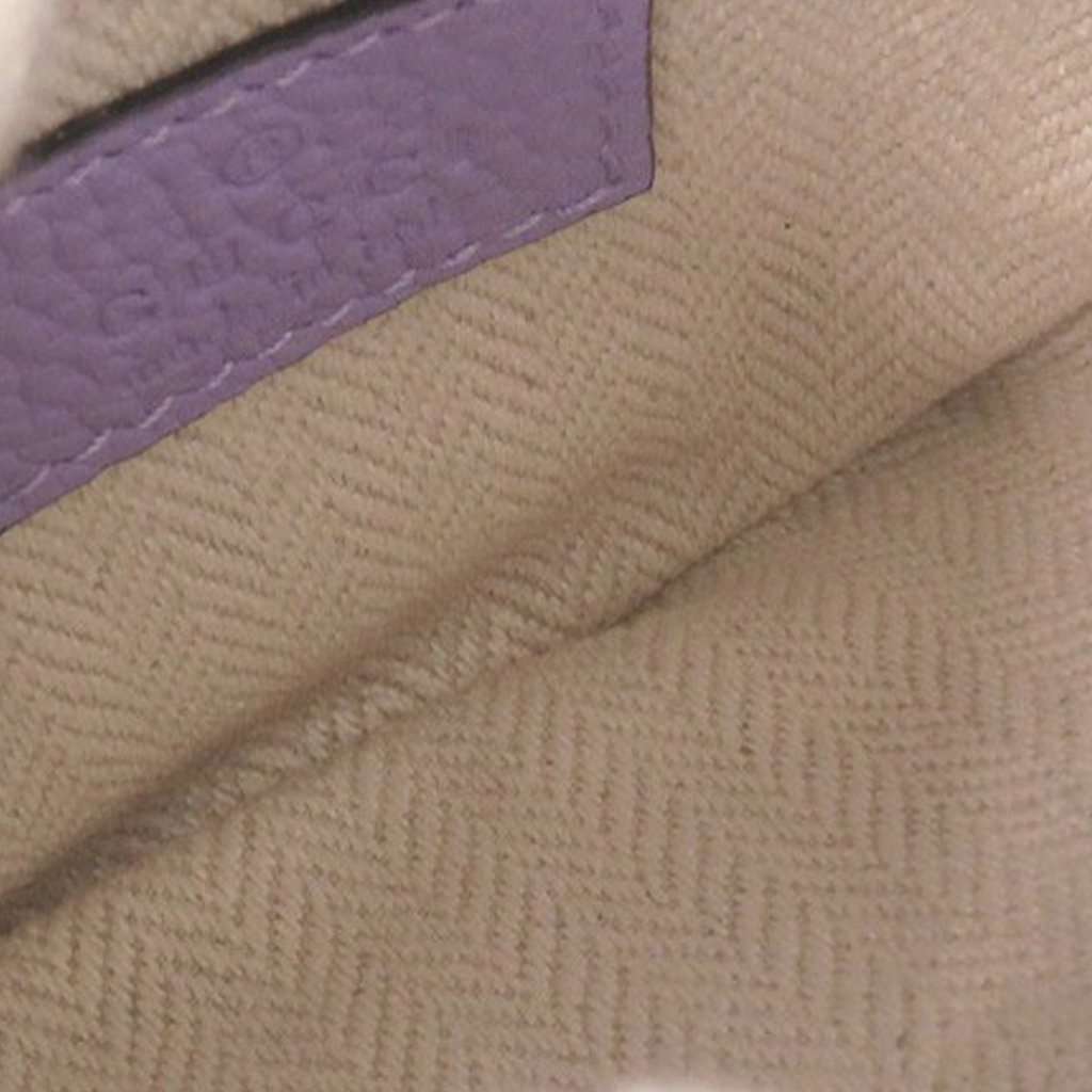 Gucci Micro Mini Calfskin Web B Crossbody Purple Leather Very good - Inside View