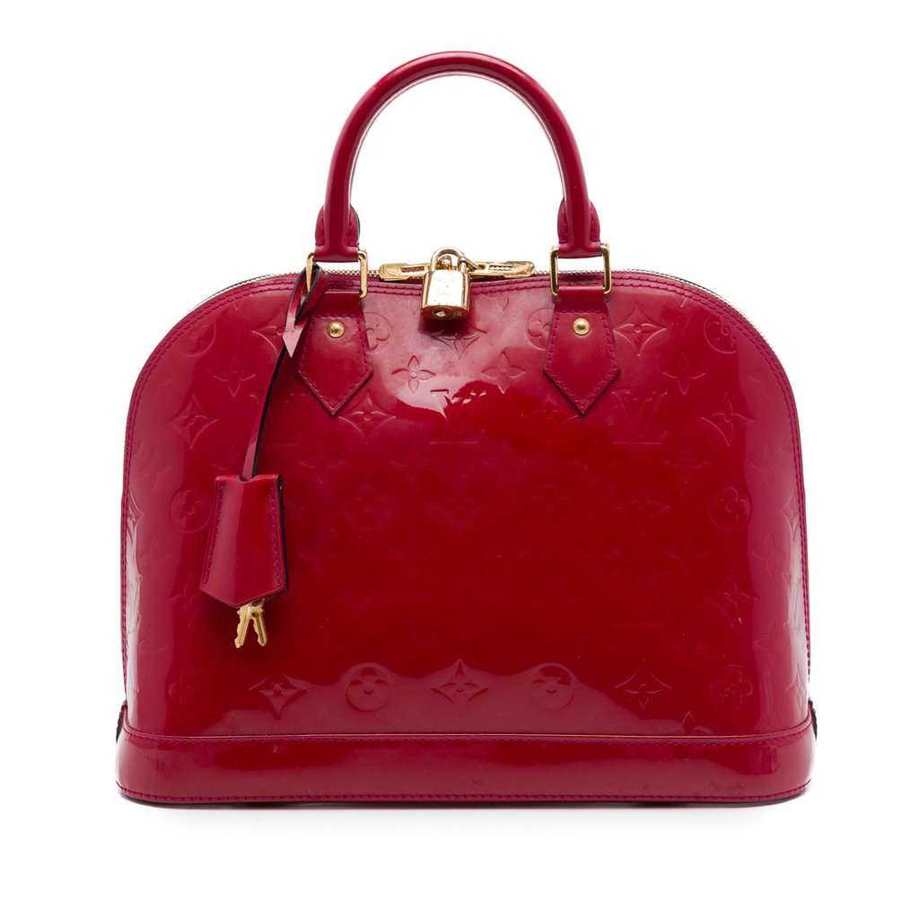 Louis Vuitton Monogram Vernis Alma PM Pink Leather Very good condition - Front View