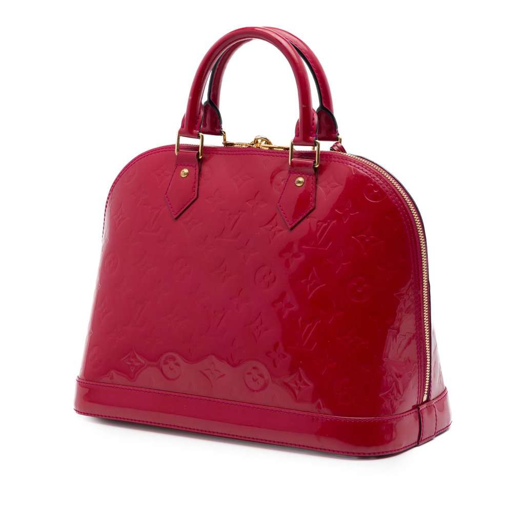 Louis Vuitton Monogram Vernis Alma PM Pink Leather Very good condition - Back View