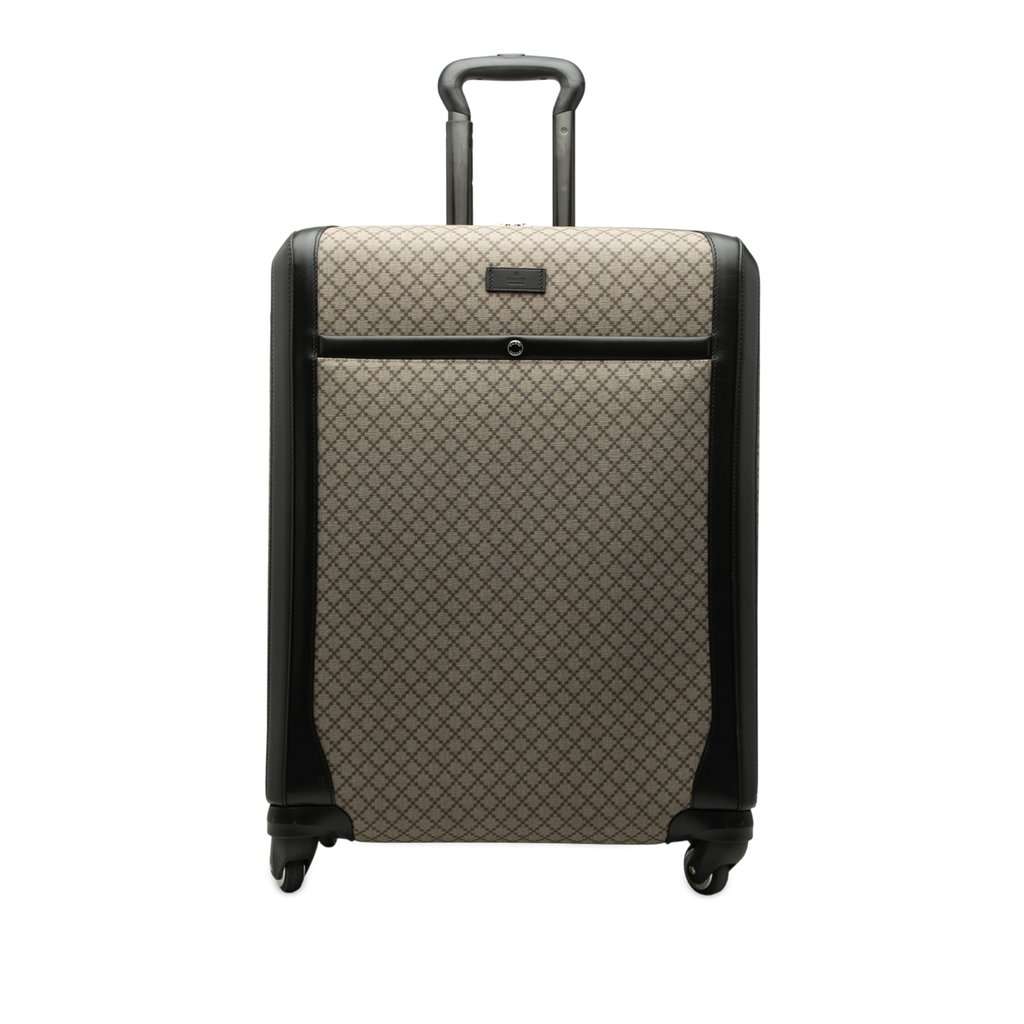 Gucci Diamante Coated Canvas Trolley Beige Very good condition - Front View