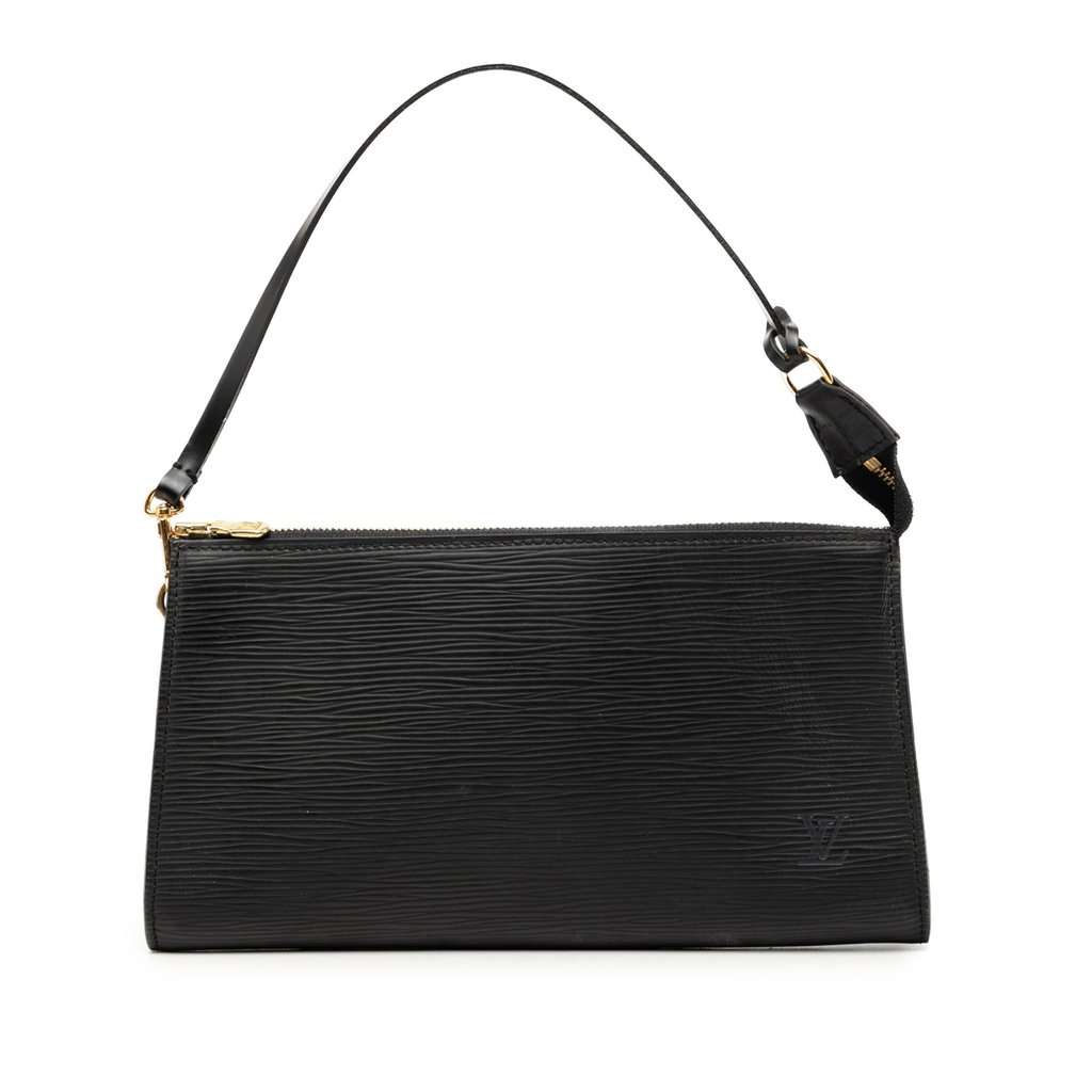 Louis Vuitton Epi Pochette Accessoires Black Leather Very good condition - Front View