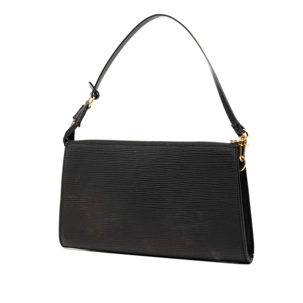 Louis Vuitton Epi Pochette Accessoires Black Leather Very good condition - Back View