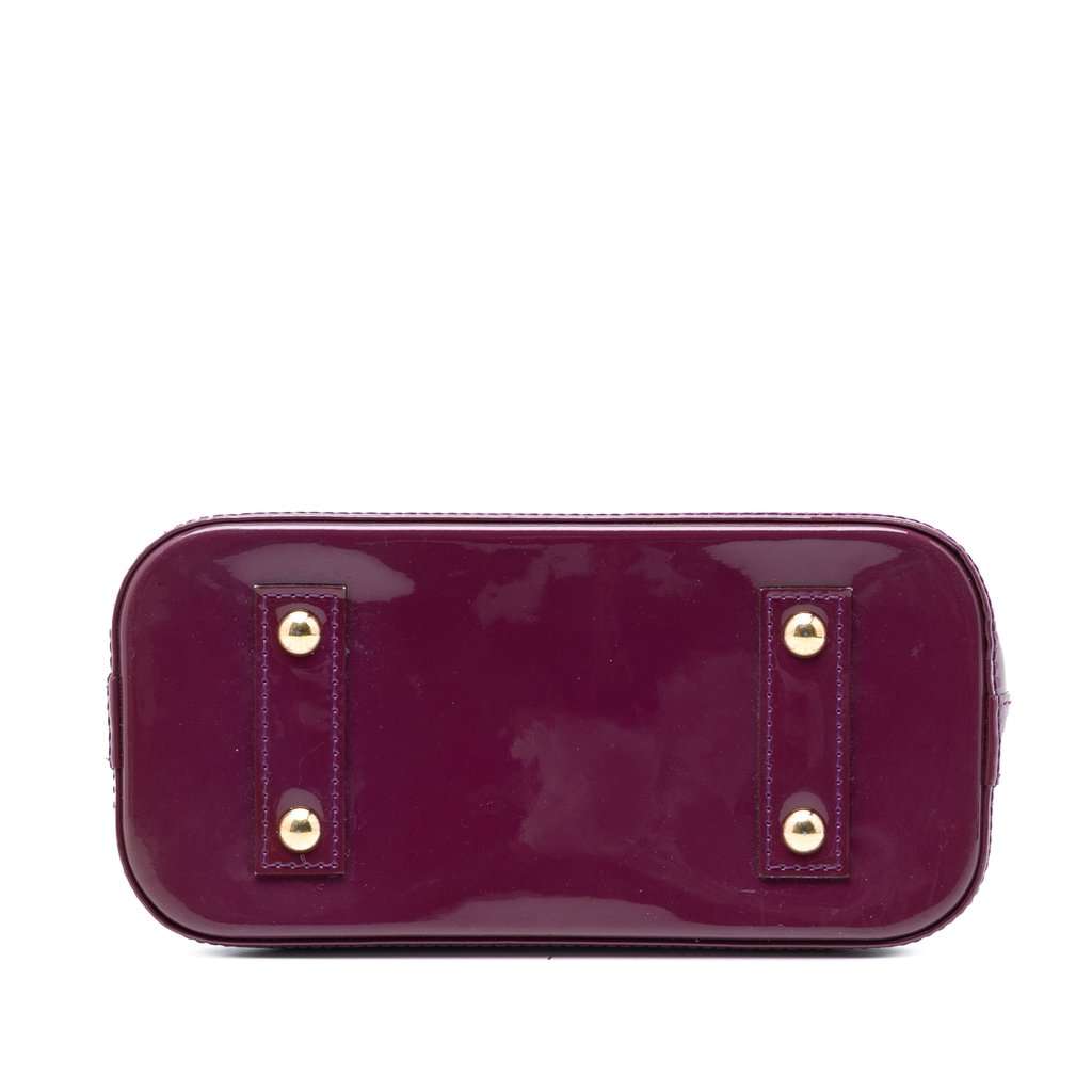 Louis Vuitton Monogram Vernis Alma BB Purple Leather Very good condition - Inside View