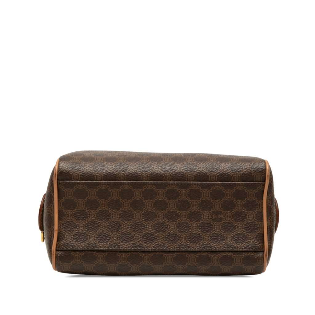 Celine Mini Macadam Coated Canvas Boston Bag Brown Very good - Inside View