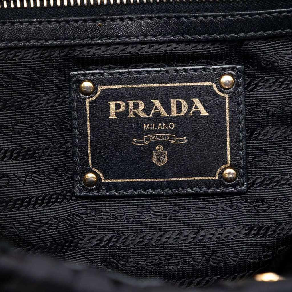 Prada Tessuto Gaufre Tote Black Very good condition - Box View