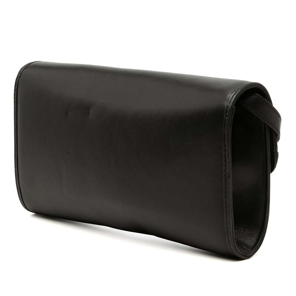 Gucci Calfskin Linea Matisse Interlocking G Crossbody Black Leather Very good condition - Back View
