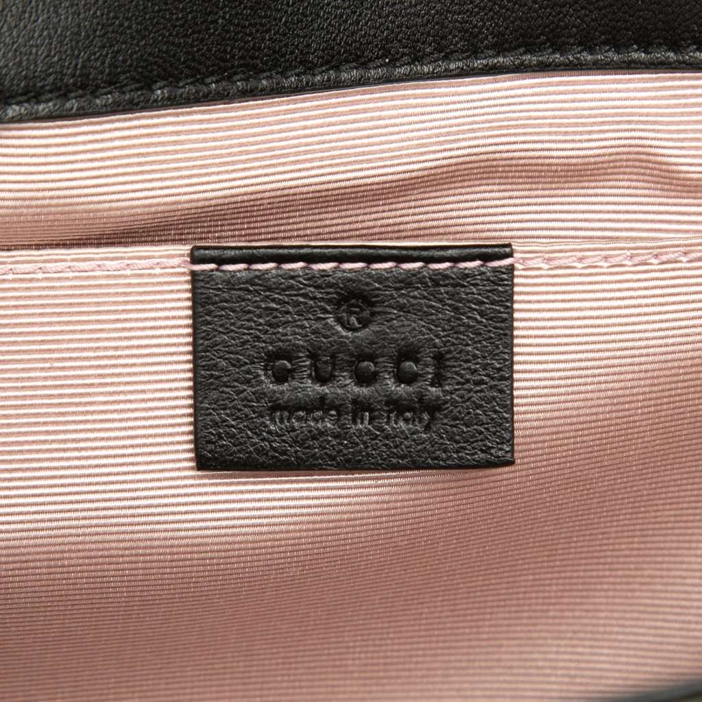Gucci Calfskin Linea Matisse Interlocking G Crossbody Black Leather Very good condition - Box View
