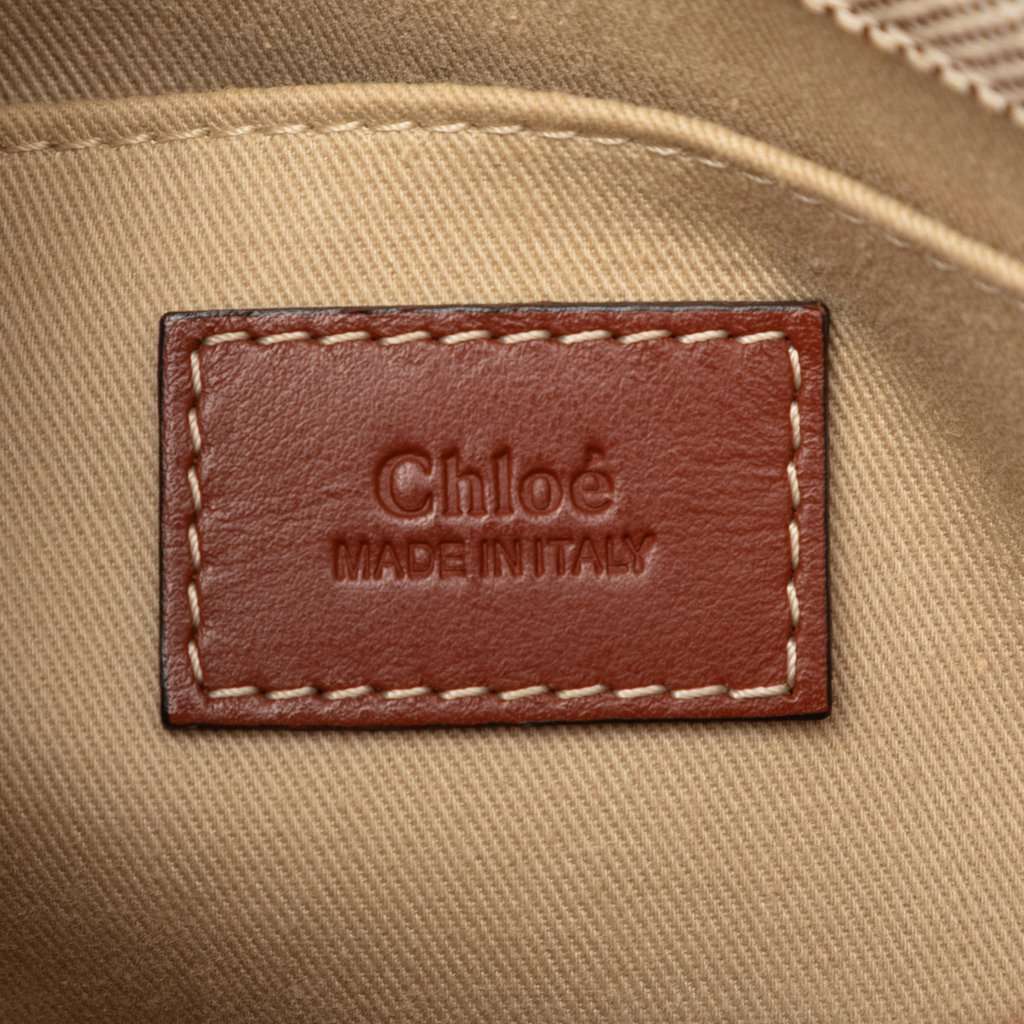 Chloé Small Canvas Woody Tote Beige Very good condition - Box View