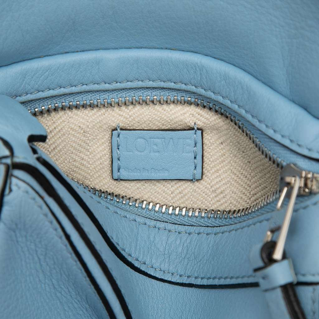 Loewe Nano Calfskin Puzzle Satchel Blue Leather Very good condition - Box View