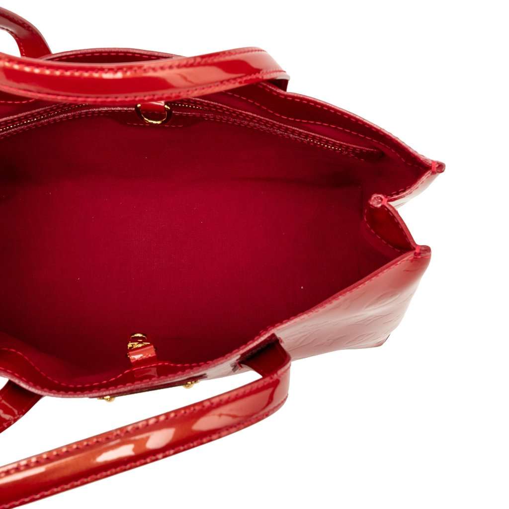 Louis Vuitton Monogram Vernis Wilshire PM Red Leather Very good - Model View