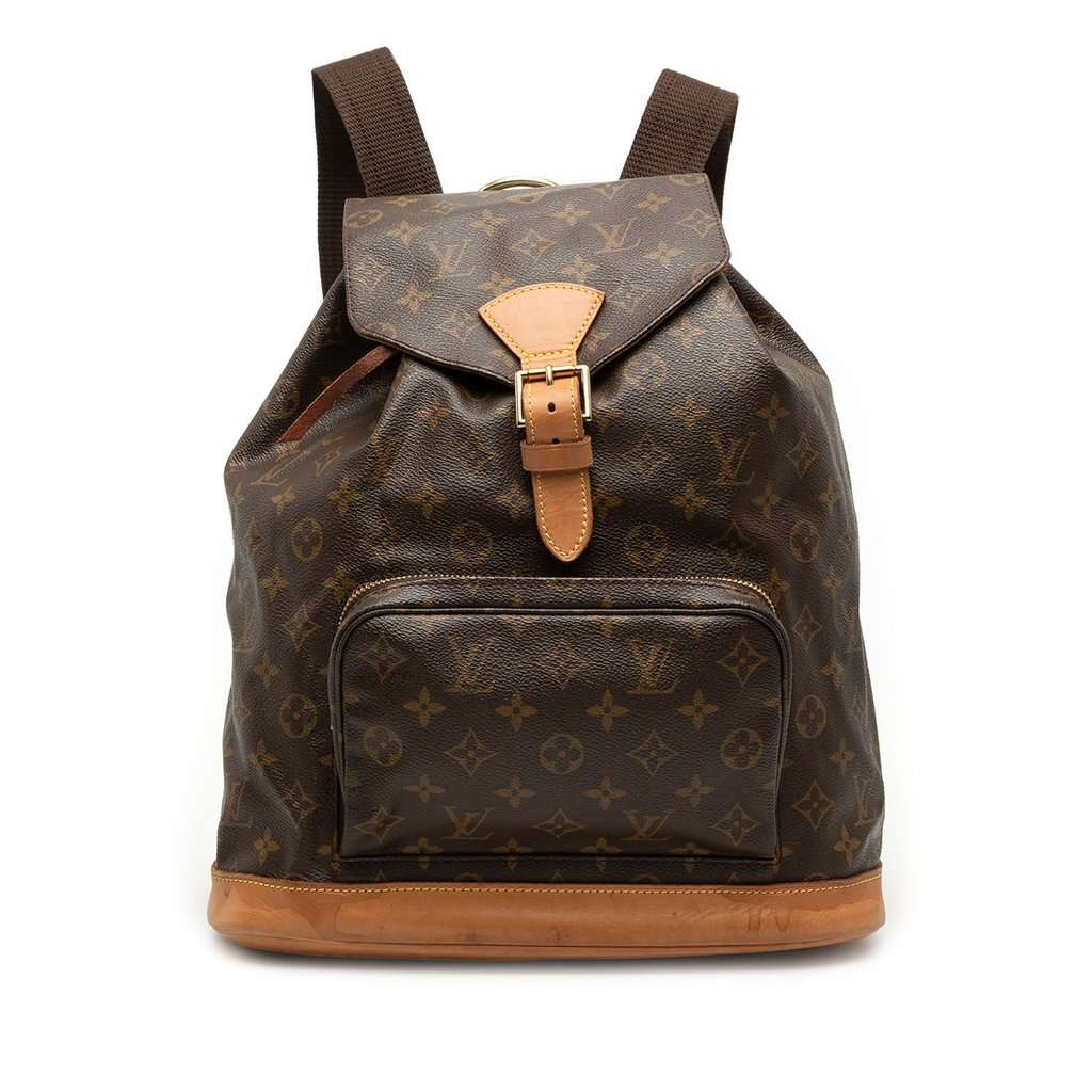 Louis Vuitton Monogram Montsouris GM Brown Good - Front View