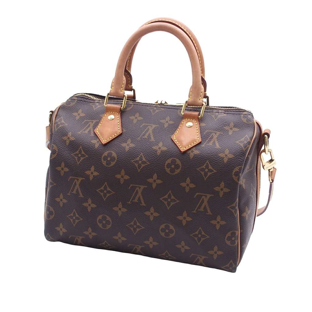 Louis Vuitton Monogram Speedy Bandouliere 25 Brown Very good - Back View