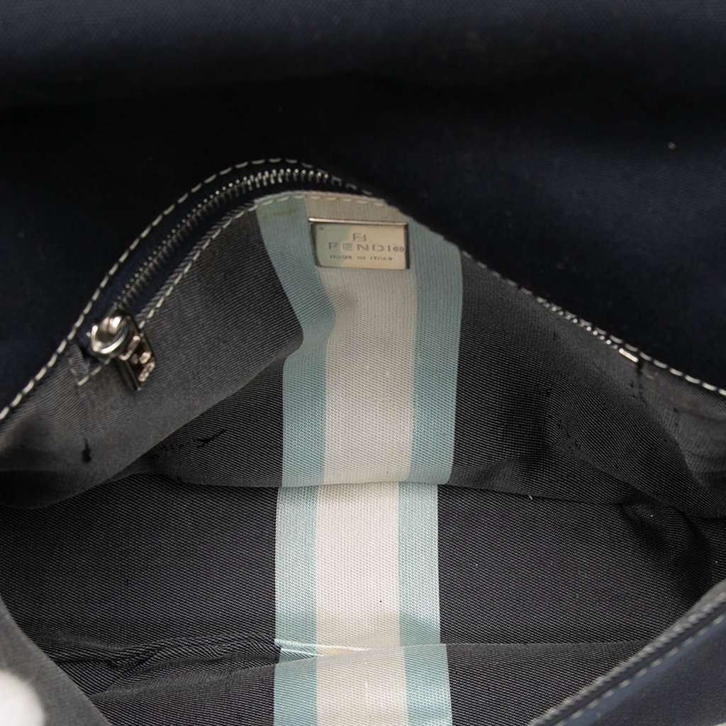 Fendi Canvas FF Marble Flap Blue Very good - Model View