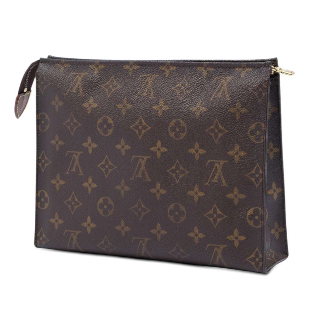 Louis Vuitton Monogram Toiletry Pouch 26 Brown Very good condition - Back View