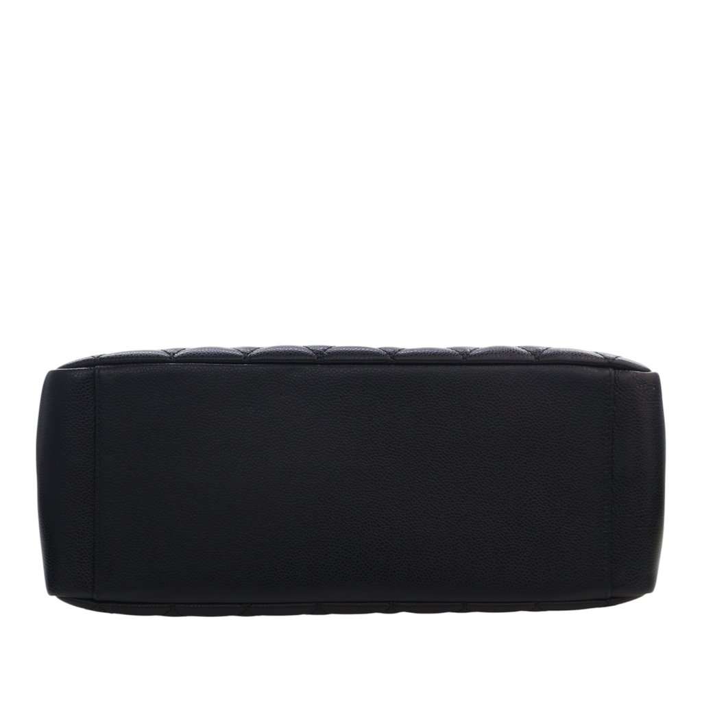 Chanel Caviar Grand Shopping Tote Black Leather Very good - Box View