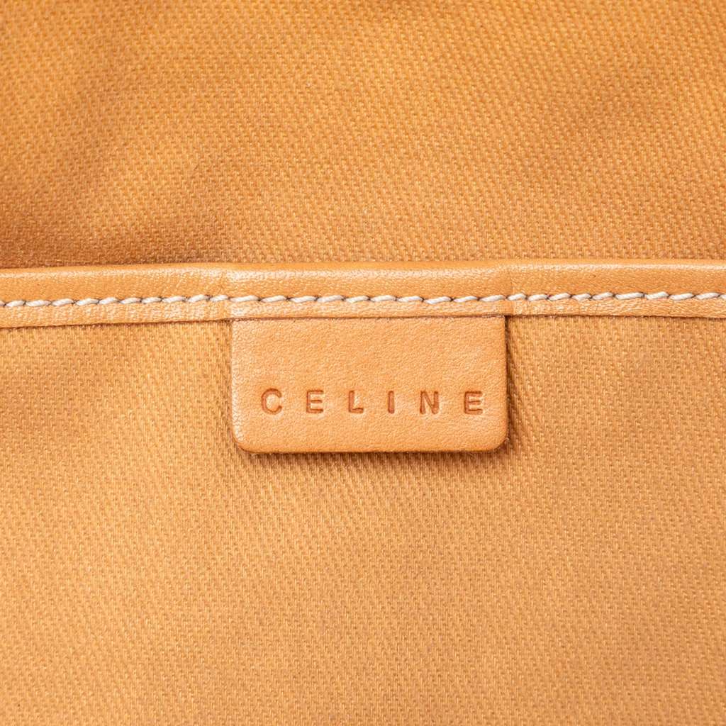 Celine C Macadam Denim Shoulder Bag Blue Very good condition - Box View
