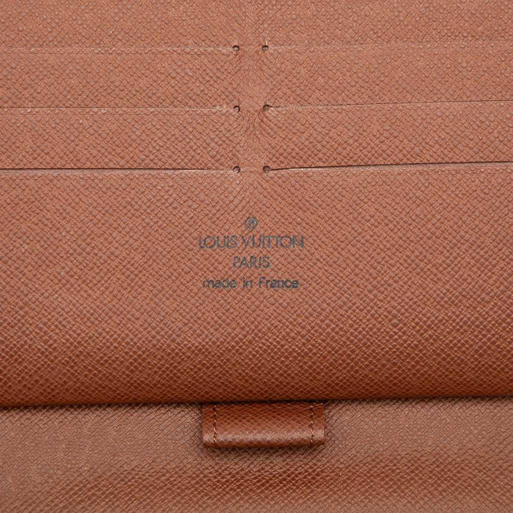 Louis Vuitton Monogram Zippy Organizer Wallet Brown Very good - Box View