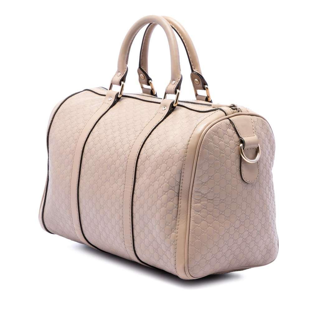 Gucci Medium Microguccissima Joy Boston Bag Brown Leather Very good - Back View