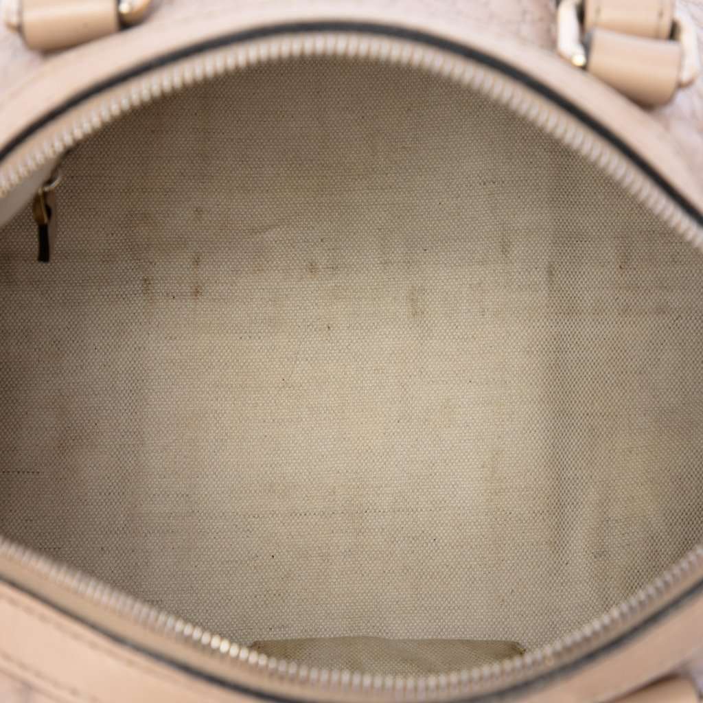 Gucci Medium Microguccissima Joy Boston Bag Brown Leather Very good - Model View