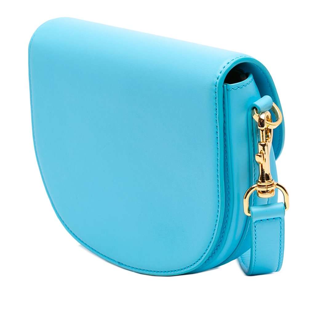 MCM Mini Nappa Mode Travia Crossbody Blue Leather Very good condition - Back View