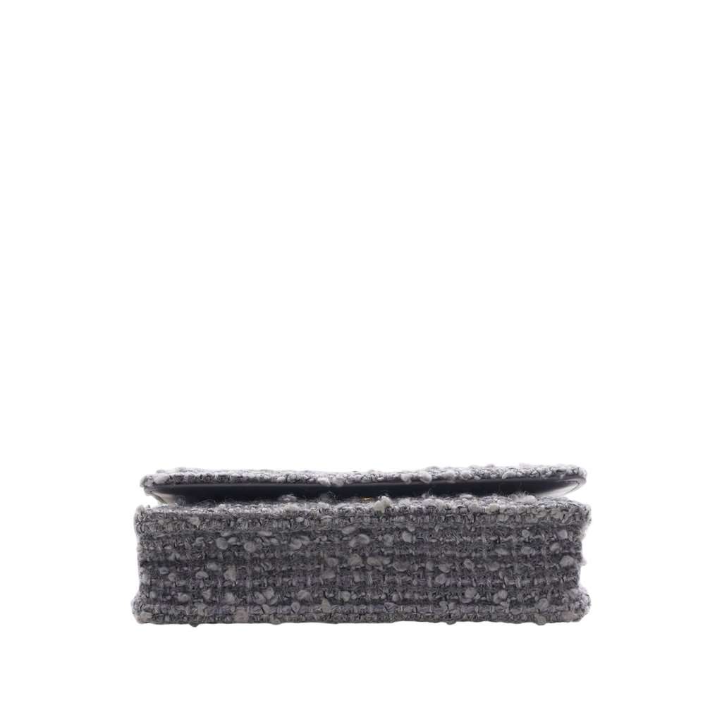 Chanel Tweed 19 Wallet On Chain Grey Very good condition - Inside View
