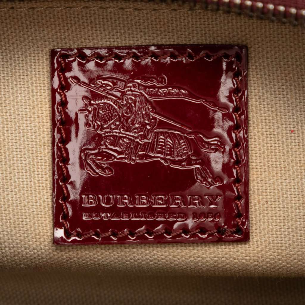 Burberry Small Nova Check Coated Canvas Hearts Hernville Hobo Beige Very good condition - Box View
