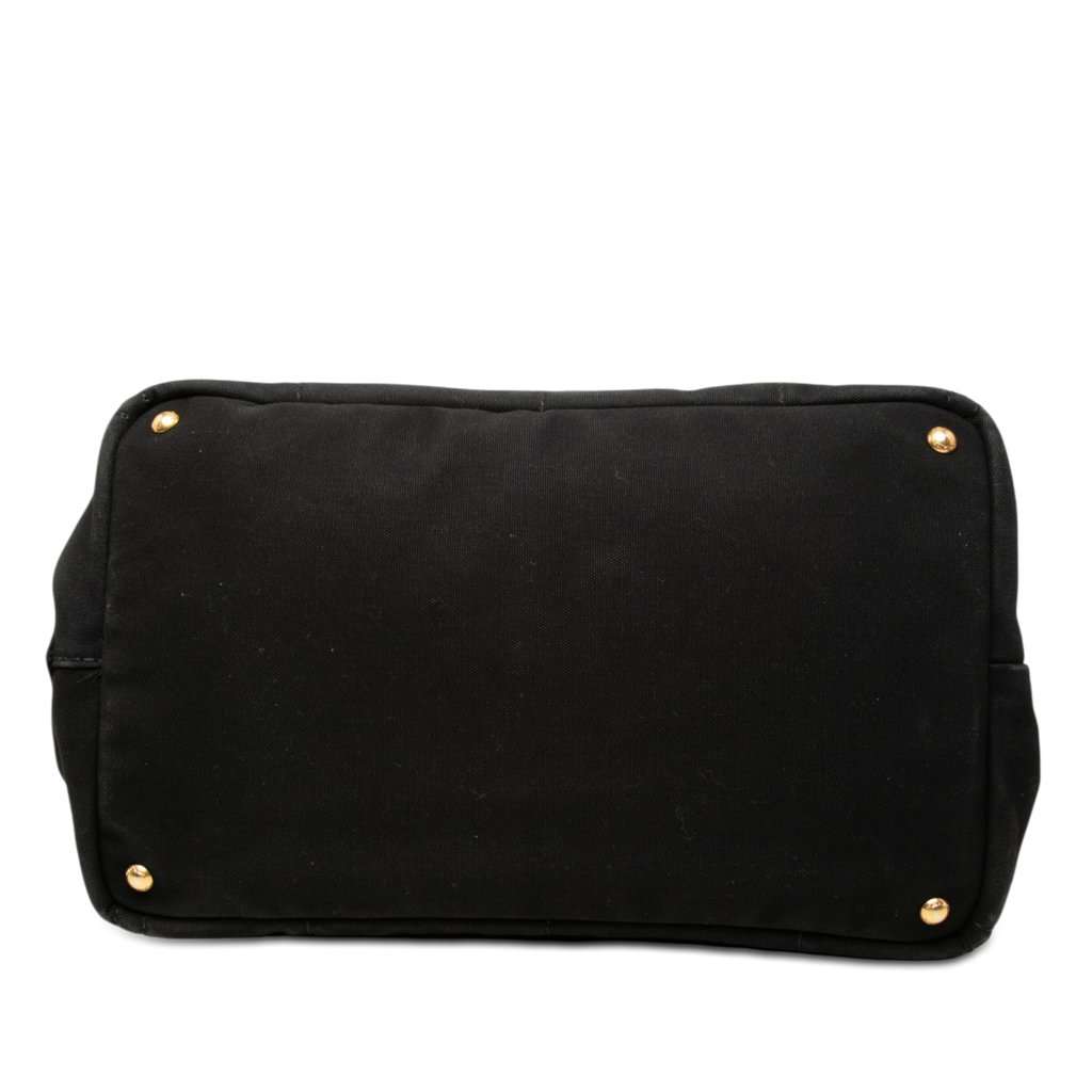 Prada Large Canvas Canapa Logo Satchel Black Very good condition - Inside View